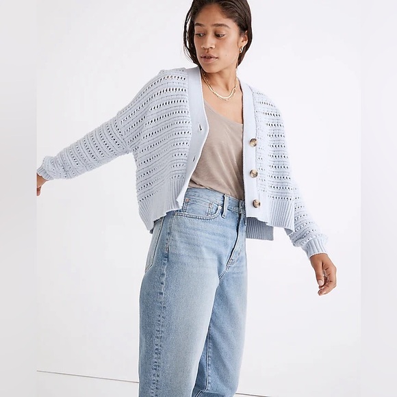 Madewell Sweaters - Madewell Tanfield Open-Stitch Cardigan Sweater